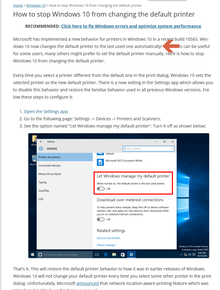 FIX: Default Printer Keeps Changing on Windows 10
